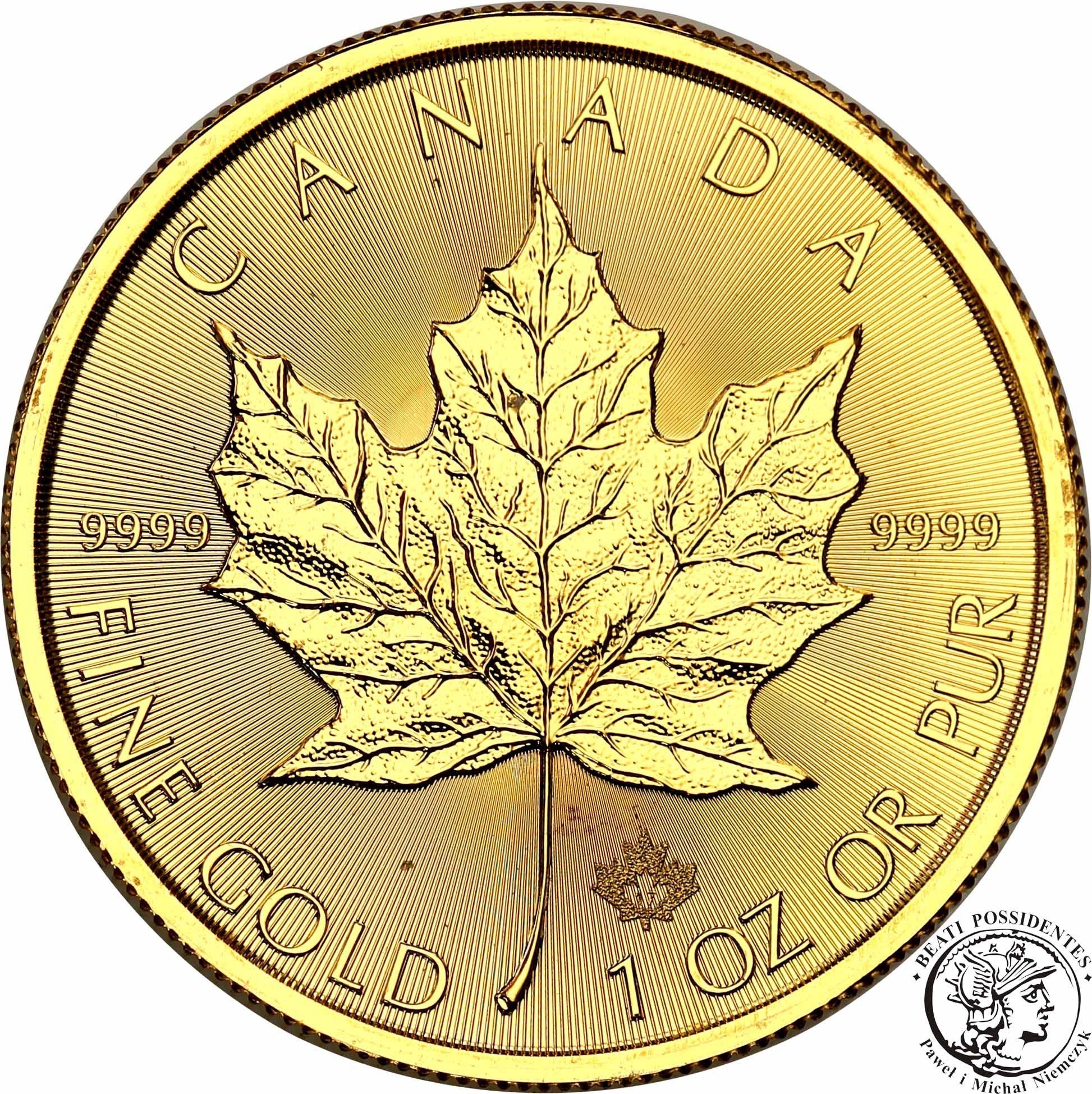 Kanada 50 dolarów 2017 liść klonowy uncja złota st.1 NOWOŚĆ